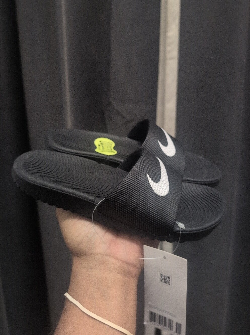 Nike Kawa Slide Sandals Black/White Size 13C NWOB